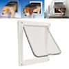 Pet Flap Door Noiseless 2 Way Weather Resistant Interior Exterior Cat Dog Door for Pet Crate Enclosure
