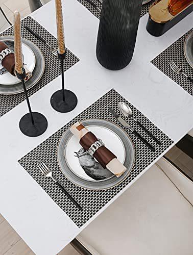 Waterproof PVC Coaster Placemat 45x30 Rectangular Placemat Decorative Bowl Mat Insulation Pad Table Mat Coaster posavasos