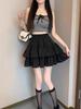 Women's White Ballet-Style Puff Mini Skirt: A-Line Petite Summer Skirt