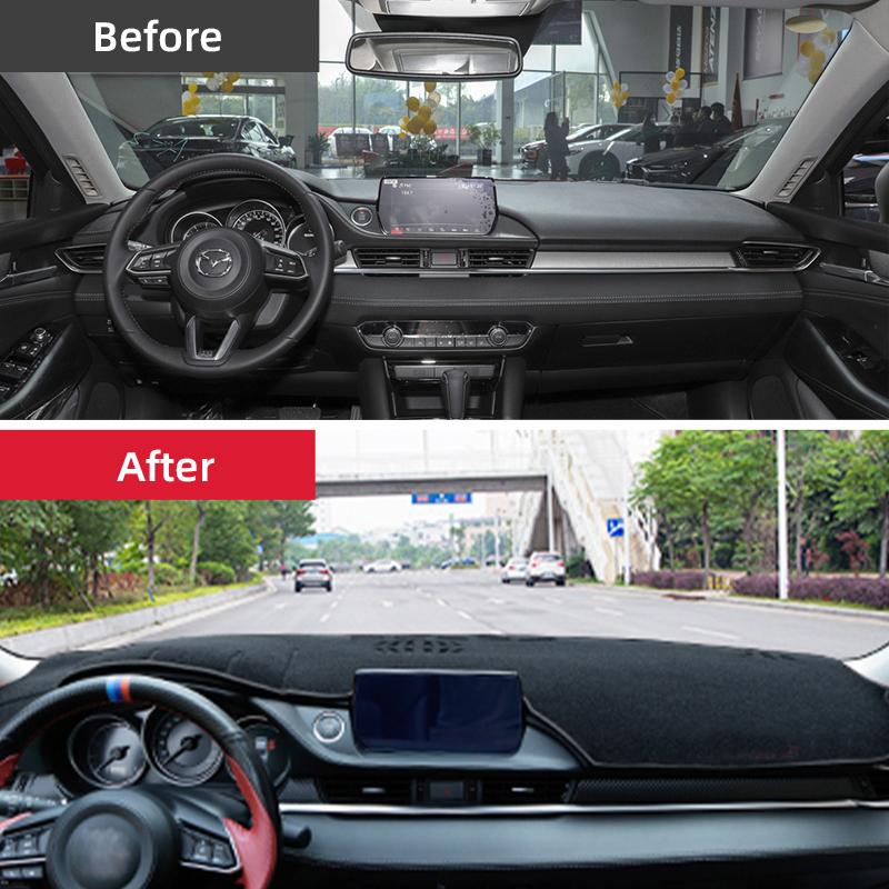 Auto Dashboard Zonneklep Deksel Mat Antislip Pad Tapijten Voor Mazda 6 GJ GL Mazda6 Atenza 2018 2019 2020 2021 2022 2023 Accessoires