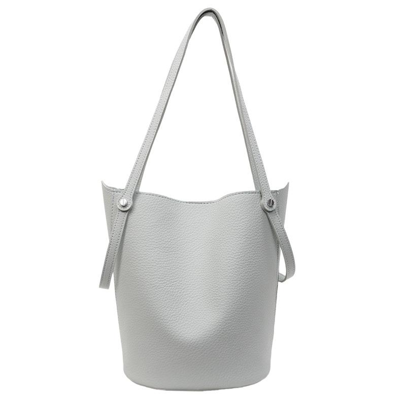 

Новая сумка-ведро женская большой вместимости однотонная повседневная на плечо синий