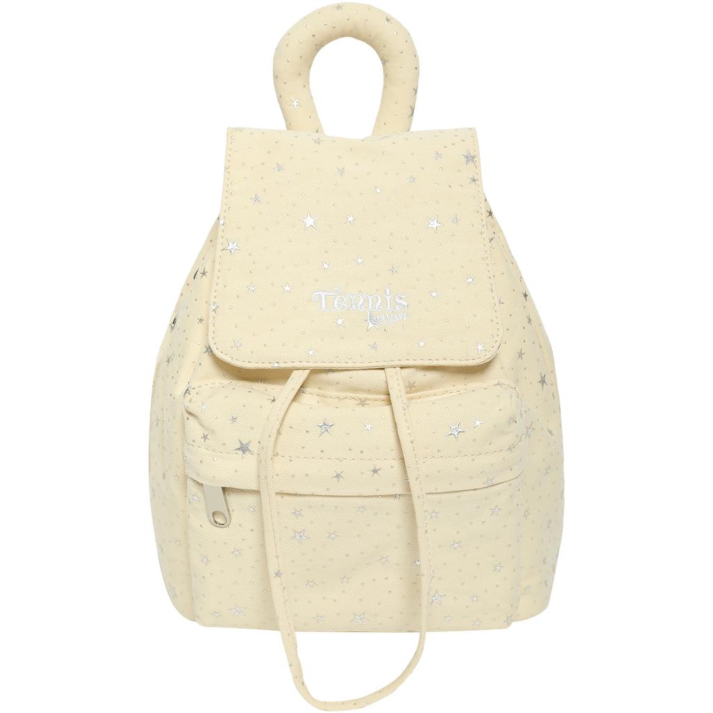A Canvas Backpack with Polka Dots and A High Level of Appearance