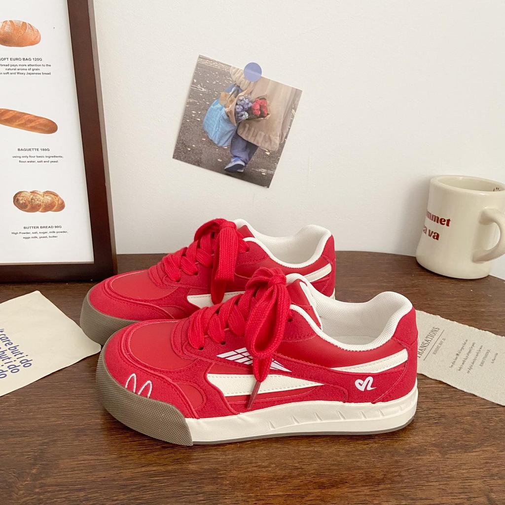 Women's German Training Sneakers: Thick-Soled, Ugly-Cute Chic, 2025 Summer, Versatile White Sports Shoes