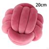 Knot Pillow Ball Tlusté Pohodlné vázané polštáře pro domácí pohovku v obývacím pokoji Světle šedá