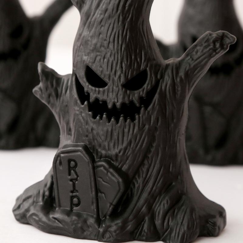 Halloween Decoration Ghost Tree Led Night Glow Ghost Lantern Ghost Face Tree Stump Lantern Festival Atmosphere Horror Decoration