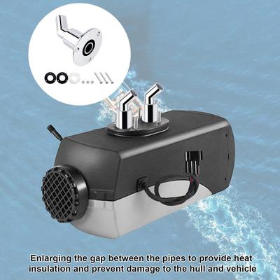 Thru Hull Exhaust Skin Stainless Steel 24mm Thru Hull Exhaust Fitting Heat-Resistant Curved Tube Pipe Socket Hardware for Diesel