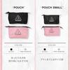 3CE Pouch Small Black Cosmetic Makeup Compact Travel Storage Nylon Lightweight Mini Bag Compatible