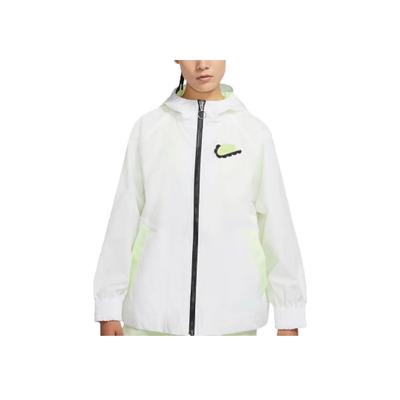 Odzież sportowa Nsw Casualowa Luźna Tkana Kurtka z Kapturem Kobiety kurtki Biała DD4532-100