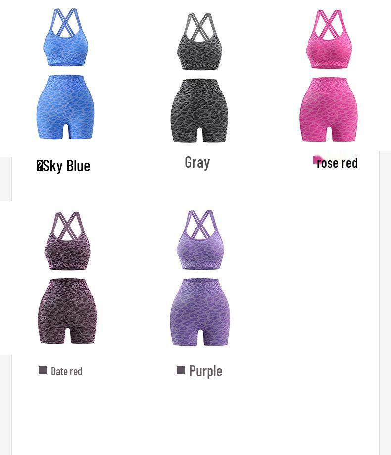 TK High Waist Seamless Yoga Set: Stretchy Three-Quarter Shorts & Sexy Bra with Chest Pads for Women