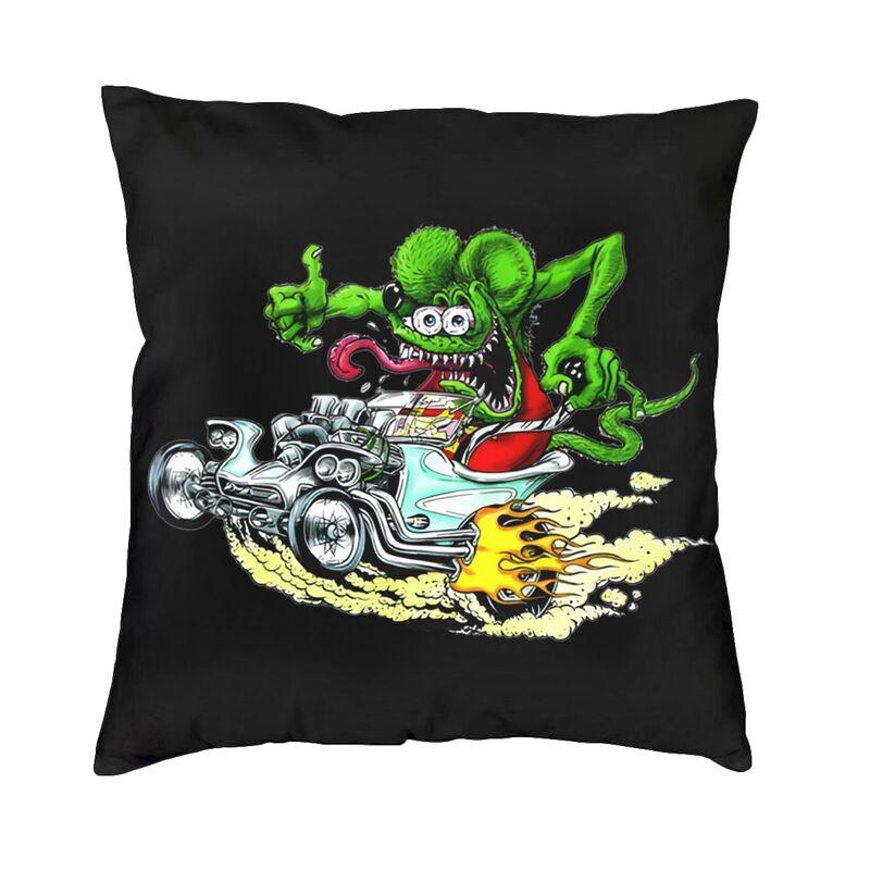

Soft Rat Fink Animation Anime Cartoon Throw Pillow Case Decoration Custom Square Cushion Cover 45x45cm Pillowcover for Sofa 30x30cm 12x12in