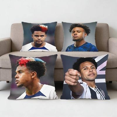 Soccer WWeston McKennie Pillow Case Sofa Living Room Bedroom Headboard Backrest Cushion Square Cushion Nap Time