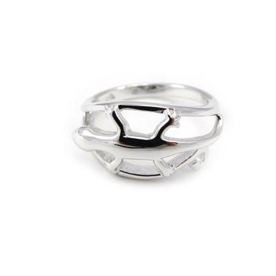 Silver 'Salamander' Ring