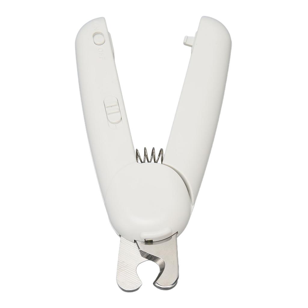 Tiernagelschere Edelstahl Automatischer Rückprallgriff Trimmwerkzeug mit LED-Licht für Hund