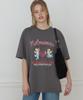 OURHOPE Angel Graphic T-Shirt - Charcoal