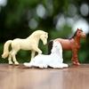 Pvc Horse Model Miniature Figure Set With Three Poses For Home Decor And Collectors