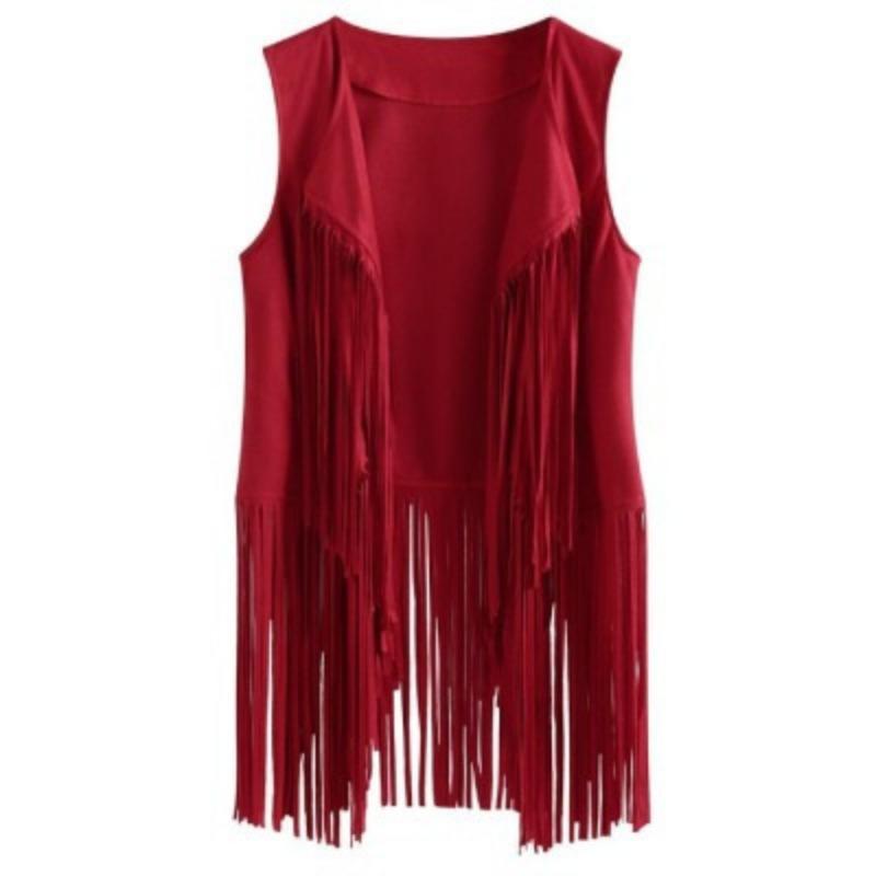 Women's Spring and Summer Thin Fringe Horse Clip Women Slim Slim Sleeveless Vest Top