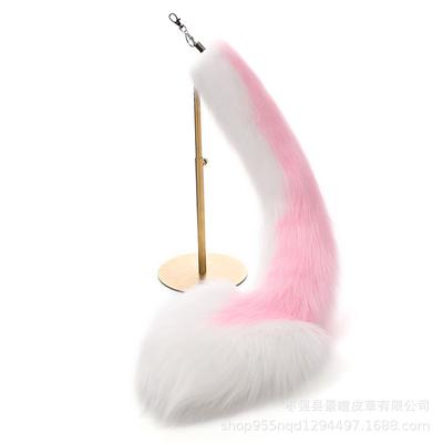 Plush Fox Tail Pendant Keychain: Anime Convention Cosplay Prop
