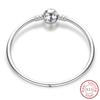 Real 925 Sterling Silver 17-20CM Butterfly Pet Ocean Starry Sky Original Bracelet Fit for Wedding Fine Jewelry DIY Making