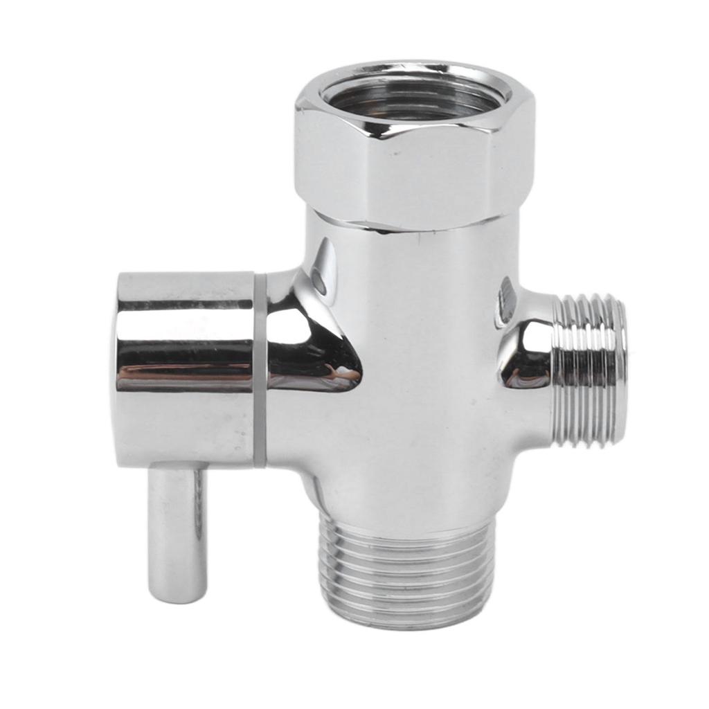 Divertor de duș cu 3 căi din alamă, Valvă de apă cu 3 căi, Separator de apă, Adaptor T de duș cu 7/8