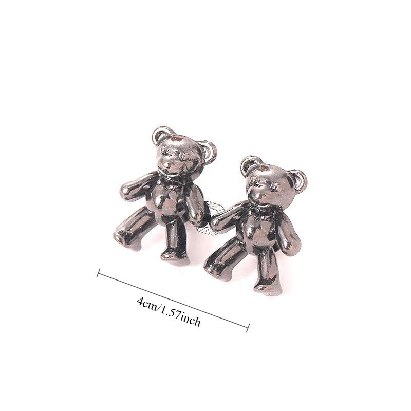 2Pcs Bear-shaped Waistband Alteration Pin for Jeans, Clip, and Waist-cinching Buttons; Women's Brooch for Adjusting and Tightening Large Waistbands