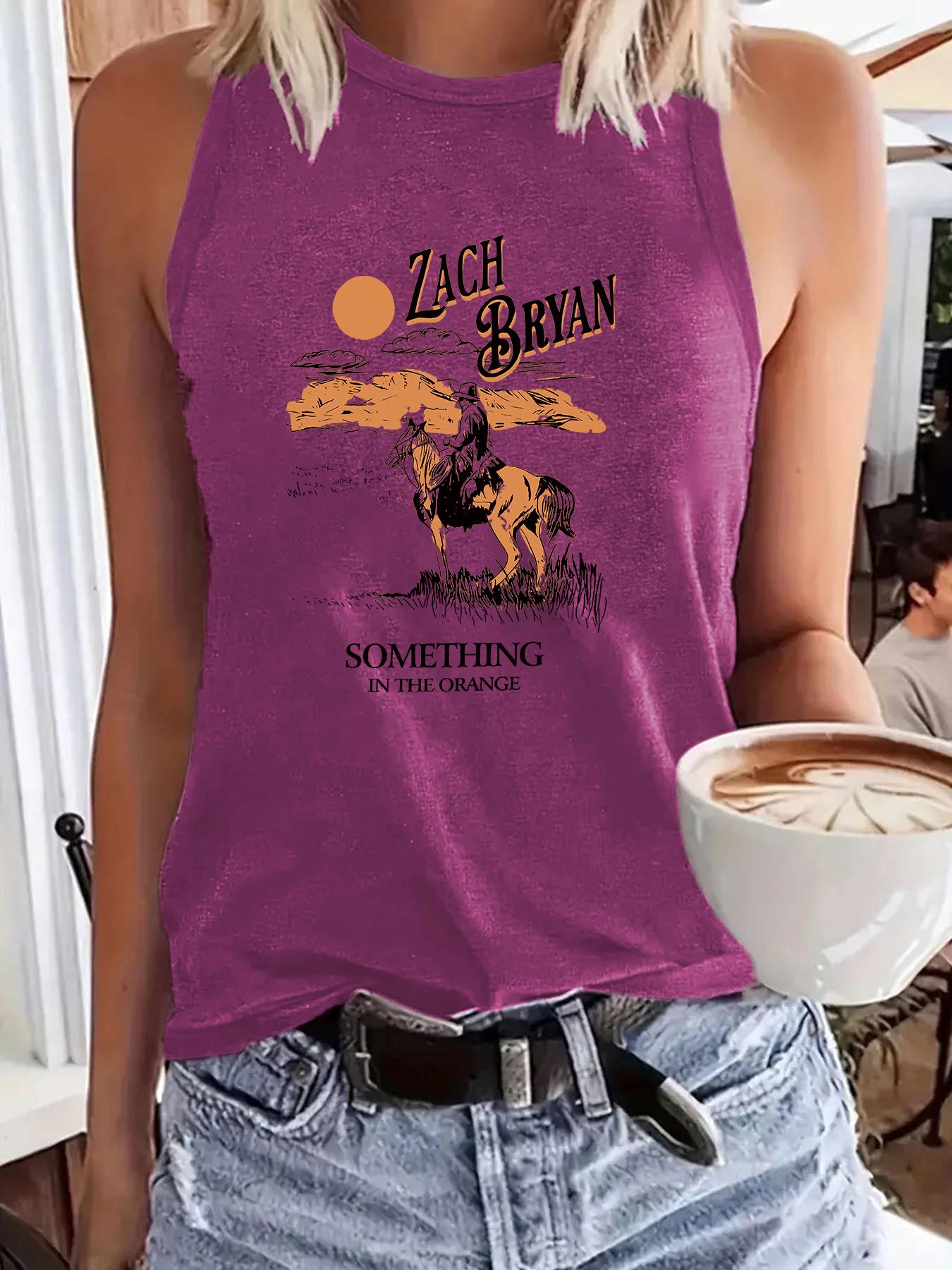 

Женская универсальная мягкая майка с принтом в стиле вестерн и ковбоев Large темно-красного