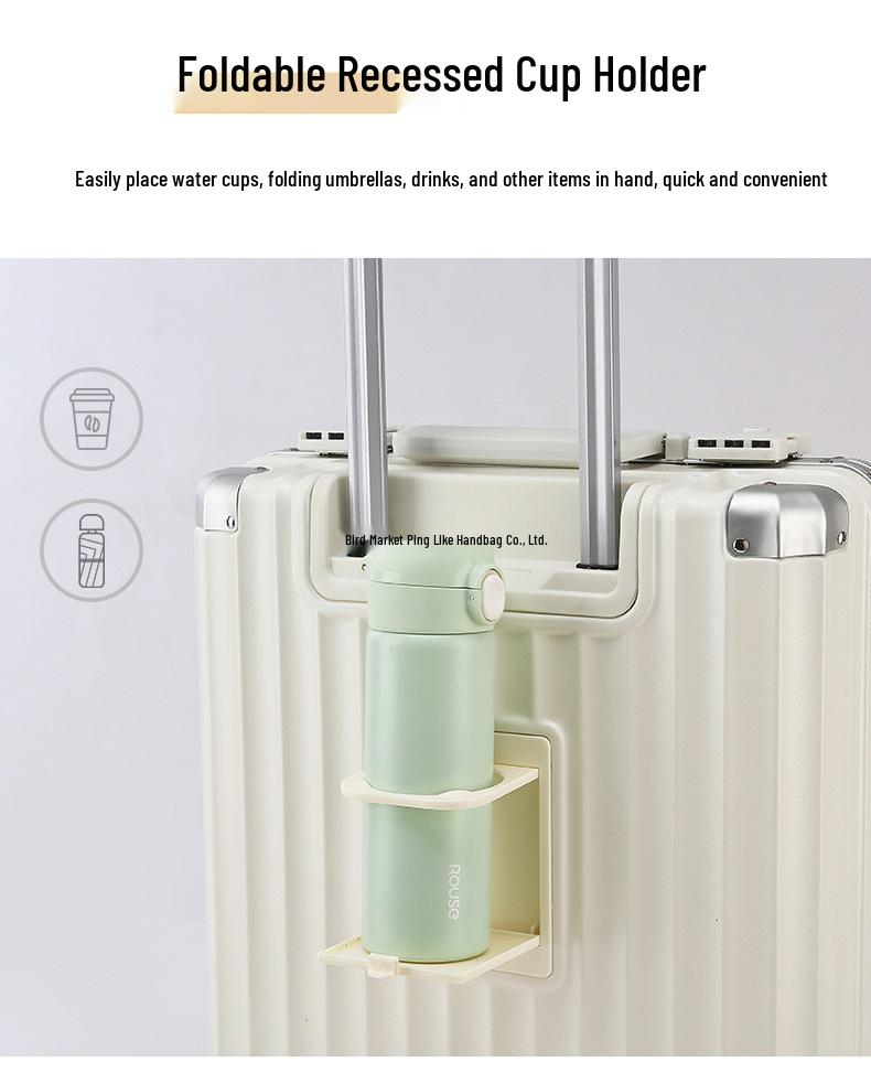 18-inch Lightweight Carry-On Suitcase for Men and Women - Airline Approved, Horizontal Design with Lockable Trolley.