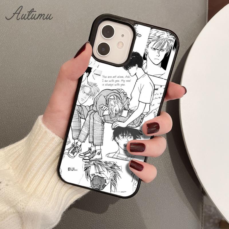 Banana Fish Phone Case for iPhone 11 12 13 14 Pro Max Mini X XR XS SE 2020 5 6S 7 8 Plus Samsung Galaxy S21 S22 Cover Shell