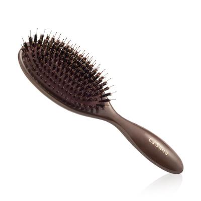 La Sana Mixed Hair Brush Brush Hair Pig Hair Moist Shiny Glossy