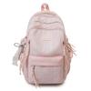 Schoolbag1011 new corrugated plaid backpack niche design sense versatile student schoolbag large capacity casual backpack