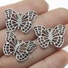 10pcs Charms Butterfly Antique Silver Color Butterfly Pendant Charms Butterfly Charms For Jewelry Making