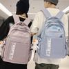 School Bag Junior High School Girls Burgundy Backpack Men College Students Middle School Students High Quality