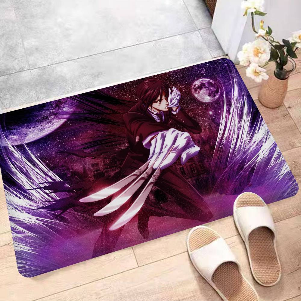 Anime Black Butler Kitchen Mat Kids Room Bedroom Decoration Balcony Anti-Slip Doormat Living Room Alfombra