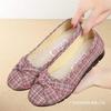 Spring cloth shoes single shoes middle-aged and elderly flat-soled shallow mouth mother shoes soft-soled work shoes