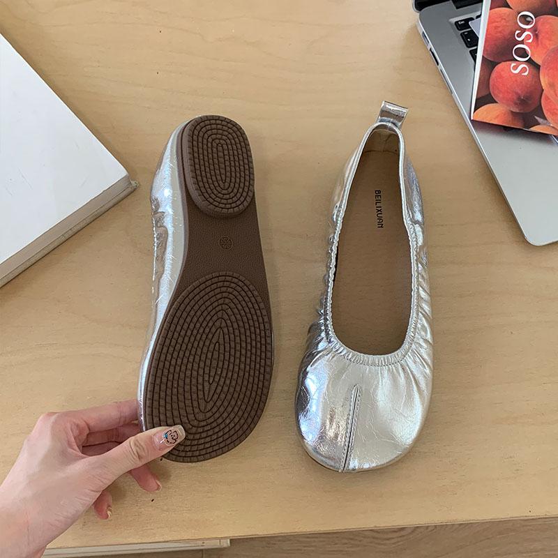 Fashion Fashion Round Toe Women Ballet Flats Dance Shoes New In Summer Spring Female Shallow Footwear Ladies Flats Slip On Shoes