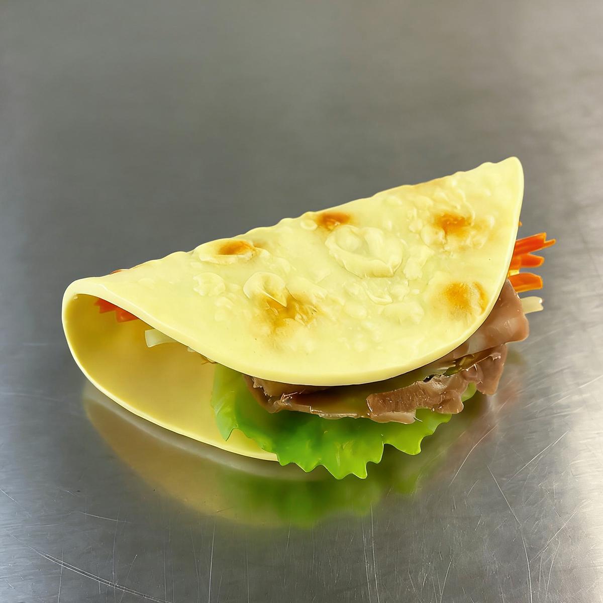 Simulated Pancake Model Shandong Pancake Fruit Egg Meat Sausage Noodles Food Breakfast Prop Shooting Display Toy
