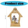 Festive Nativity Manger Scene Resin Birth Statue Figurine Table Decoration for Christmas Celebrations