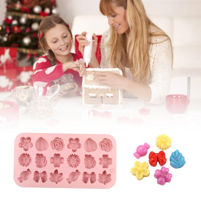 Effective Silicone Baking Molds For Cookie Chocolate Decoration Easy Cleaning Nonstick Design Silicone Cake Decorating Molds