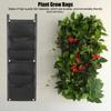 Durable 6 Pockets Plant Grow Bag Degradable Felt Plant Bag Breathable Reusable Grow Bag Indoor Gardening