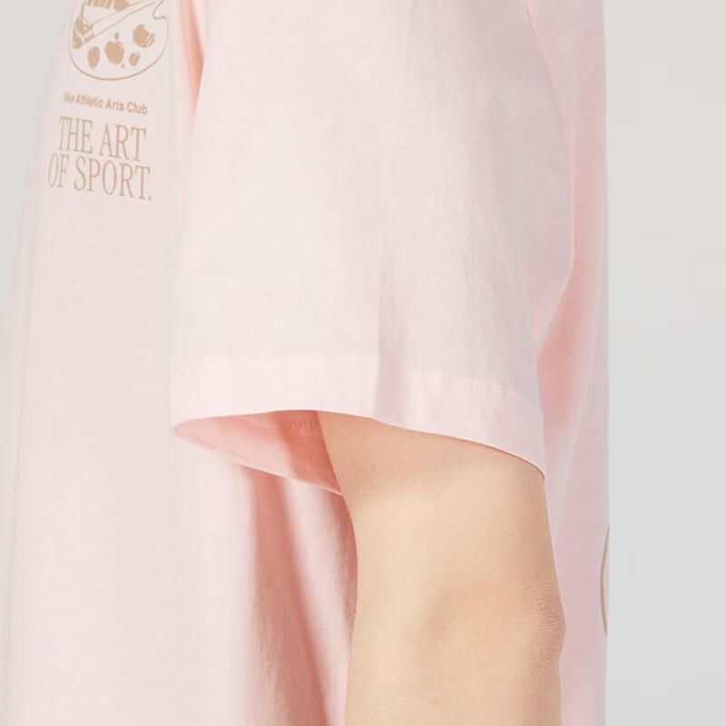 Nike Cartoon Print Crew Neck Short Sleeve T-Shirt Men Tops Pink FB9799-686