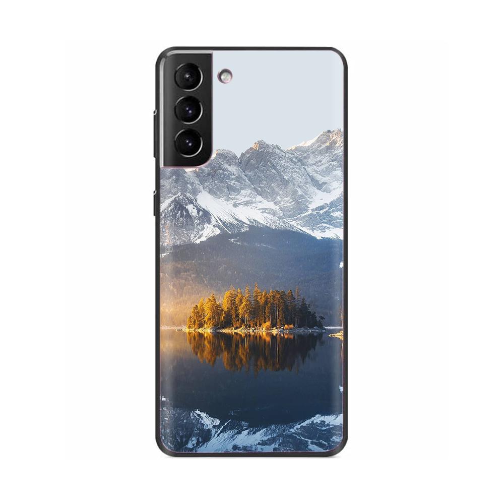 For Samsung S22 Ultra Phone Case Cute Panda Funda For Samsung Galaxy S22 Plus S 22 Ultra Cover Liquid Silicone Protective Coque
