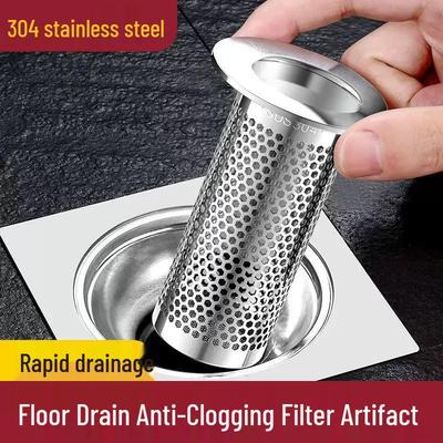 Universeller Anti-Verstopfungs-Abflussfilter für Badezimmerwaschbecken aus 304 Edelstahl