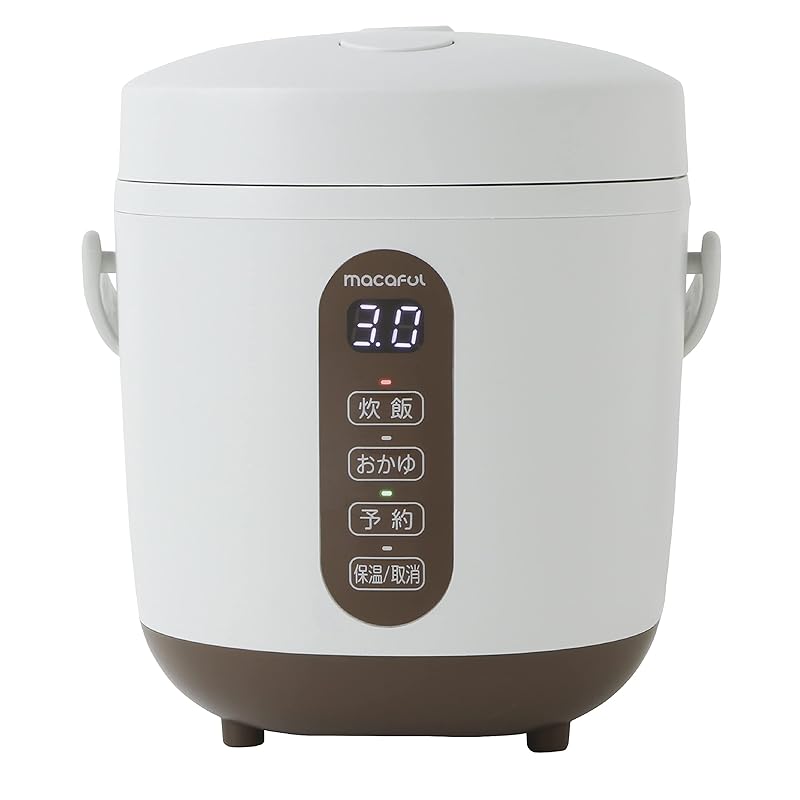 

macaful Makaful cooking utensils mini rice cooker white MRC-15L-GRG