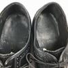 80s USA Made Vintage FLORSHEIM Full Brogue Wingtip Shoes Black Size 9D/26.5-27.0 Men's(USED)
