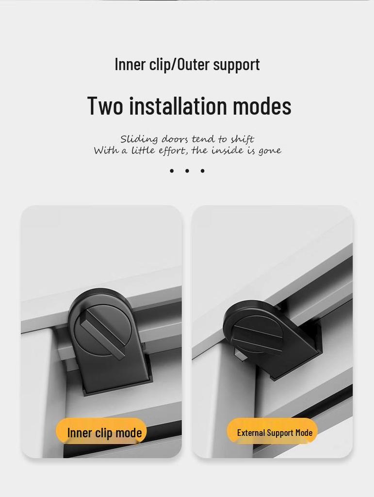 Aluminum Alloy Sliding Window Latch - Child Safety Lock & Window Limiter