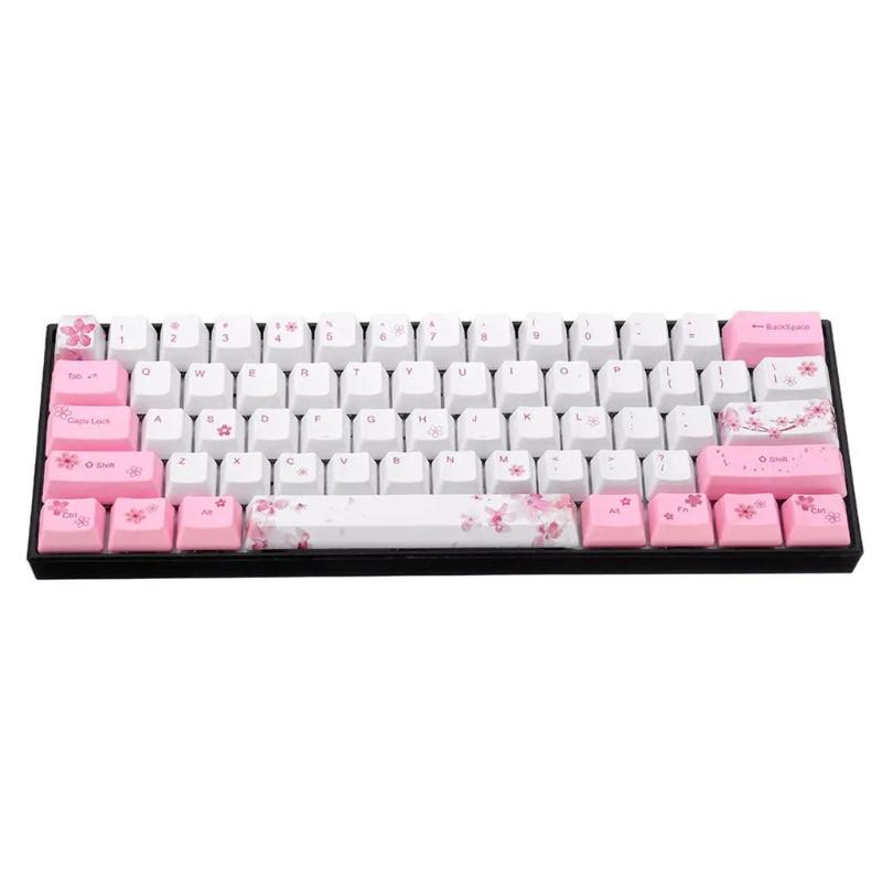 Keycaps PBT Standard Five-Sided Sublimation Cess Keycap for RK61 Series, Gans Alt61 Series, IKBC Poker