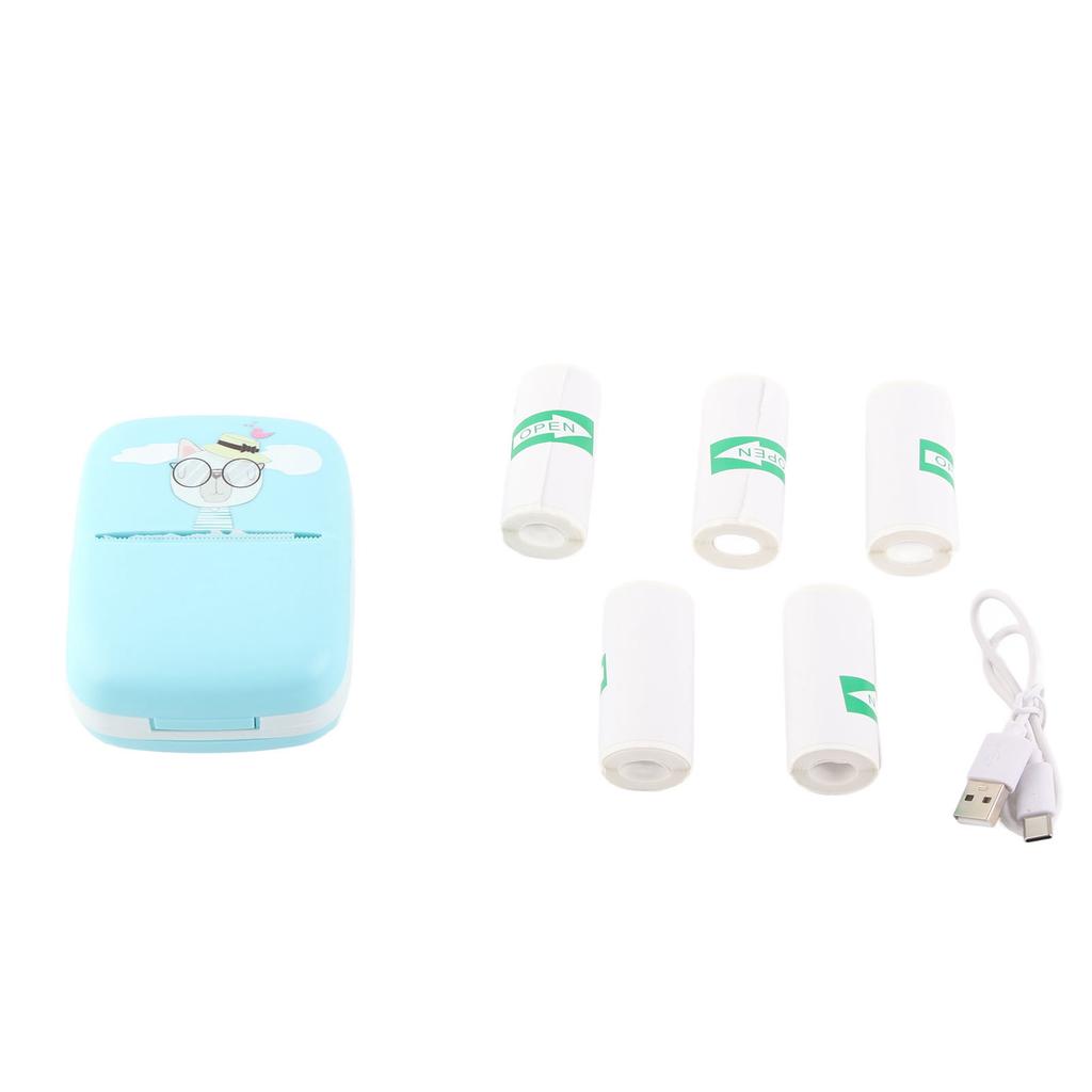 Pocket Thermal Printer Mini HD Bluetooth Inkless Pocket Phone Printer for Students Pink