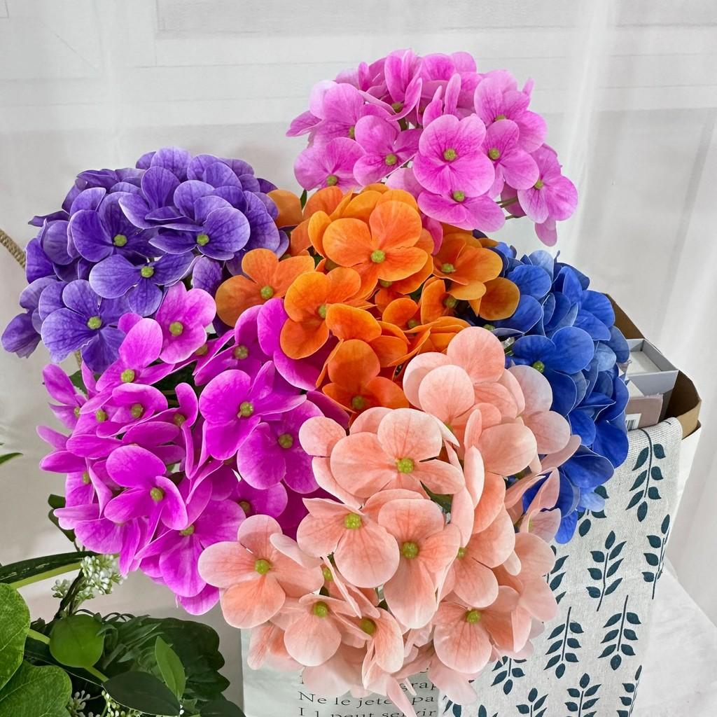 Hydrangea Artificial Flower Wedding Hotel Restaurant Desktop Decoration Ornament