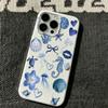 Summer Blue Sea Creature Pattern Phone Case For iPhone 17 16 15 14 13 12 11 Pro Max 16 Plus 17 Air Aesthetic Phone Cover