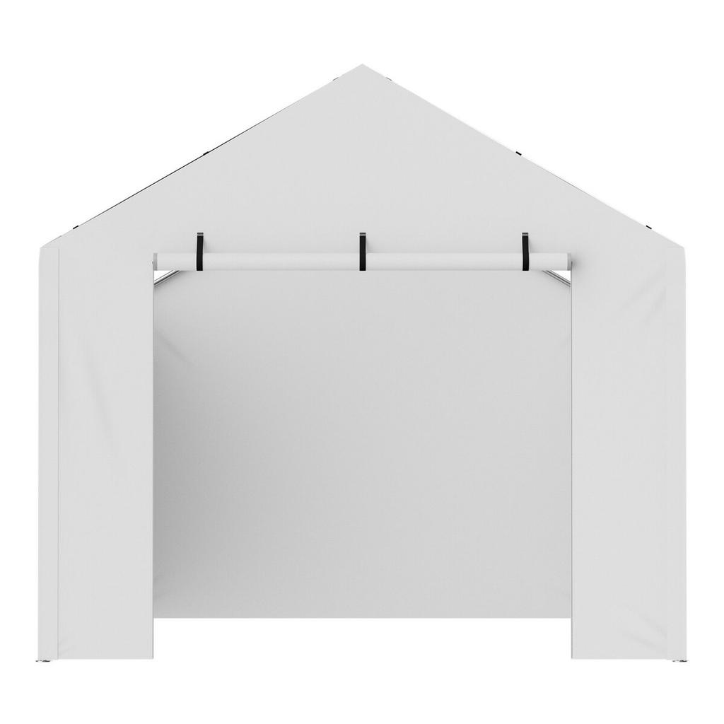 Carport Replacement Canopy Cover Side Wall 10 x 20 ft, Garage Tent Shelter Tarp Heavy-Duty Waterproof & UV Protected, Easy Installation with Ball