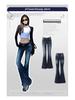 YC& American Retro Low-Rise Flare Jeans - Versatile, Stretch, Slimming & Flattering for Women with Extended Length